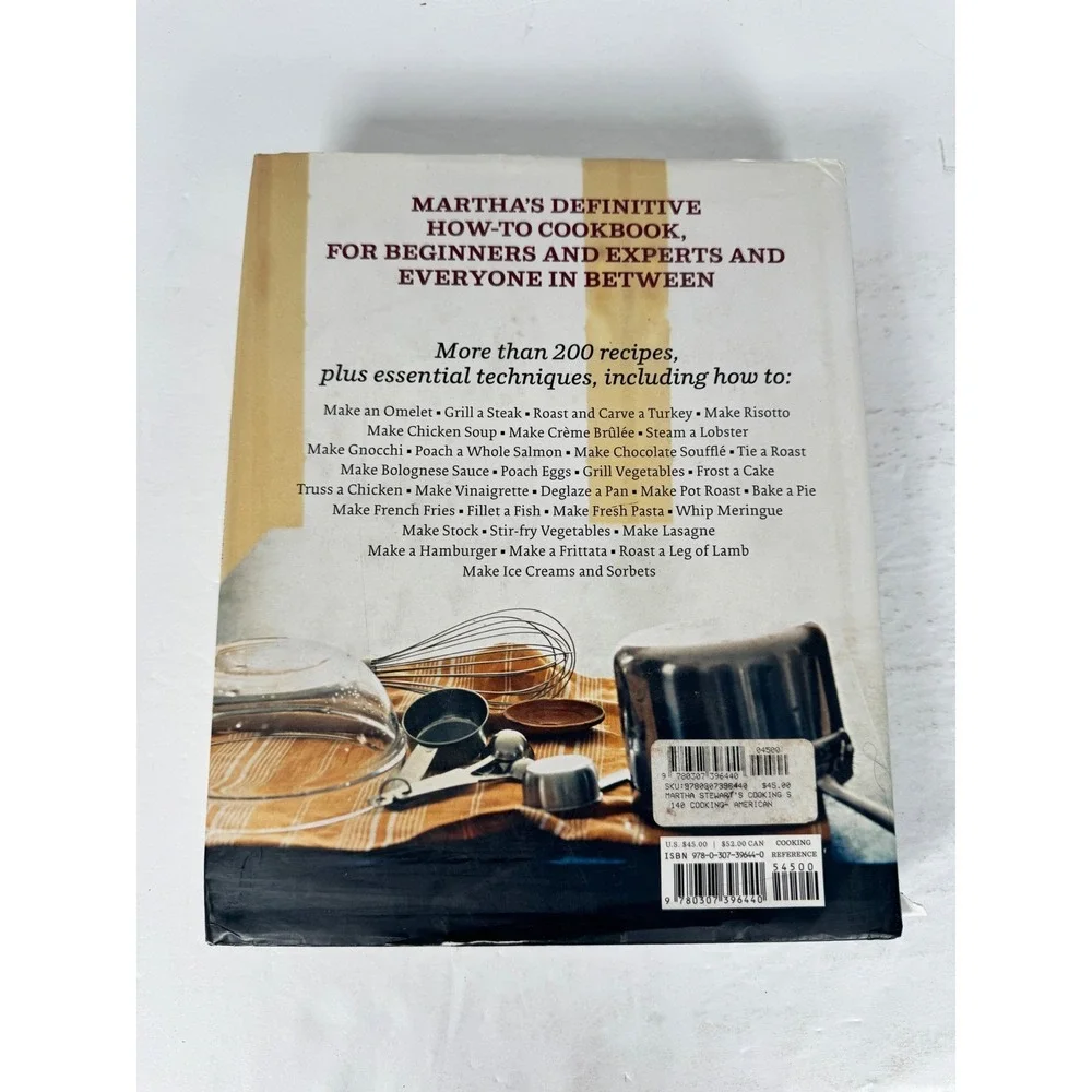 Martha Stewart's Cooking School Cookbook 2008 HC Clarkson Potter First Edition